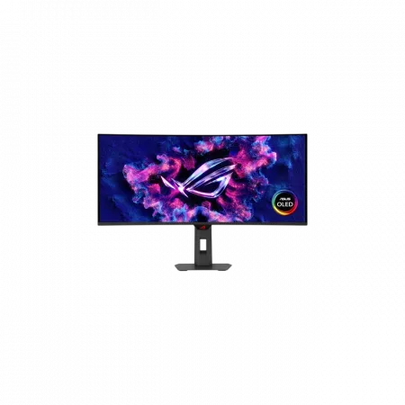Монітор Asus 34" ROG Strix XG34WCDG 2xHDMI, DP, USB-C, 3xUSB, Audio, QD-OLED, 3440x1440, 21:9, 175Hz, 0.03ms, DCI-P3 99.3%, CURVED, G-SYNC, FreeSync, HAS, HDR400