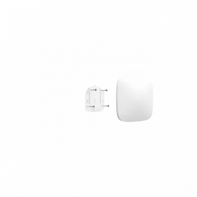 Інтелектуальна охоронна централь Ajax Hub 2 Plus, gsm, ethernet, wi-fi, jeweller, бездротова, білий
