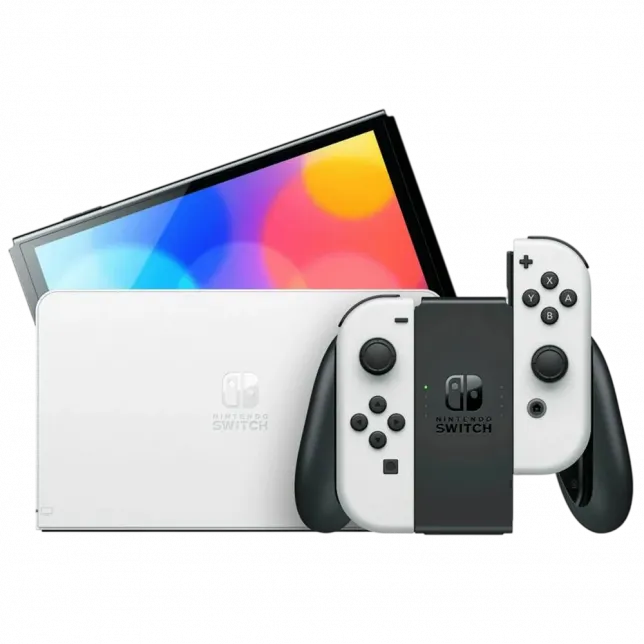  Ігрова приставка Nintendo Switch OLED with White Joy-Con