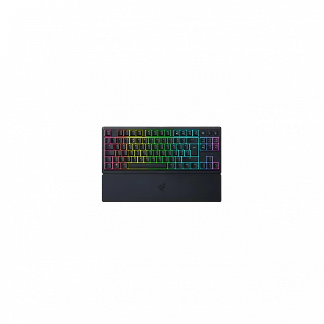 Клавіатура механічна Razer Ornata V3 TKL 84key, Mecha-Membrane Switch, USB-A, EN/UK, RGB, чорний