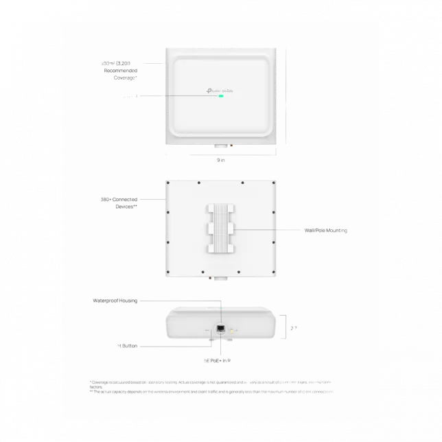 Точка доступу TP-LINK EAP772 OUTDOOR BE11000 1x2.5GE LAN, PoE, Зовнішня