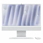 Apple iMac 24 with Retina 4.5K, Apple M4, 256GB, 8 CPU / 8 GPU, 16GB RAM, Silver (MWUC3) (2024)