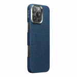 Чохол Pitaka Tactile Woven Monogram Dark Blue для iPhone 16 Pro Max