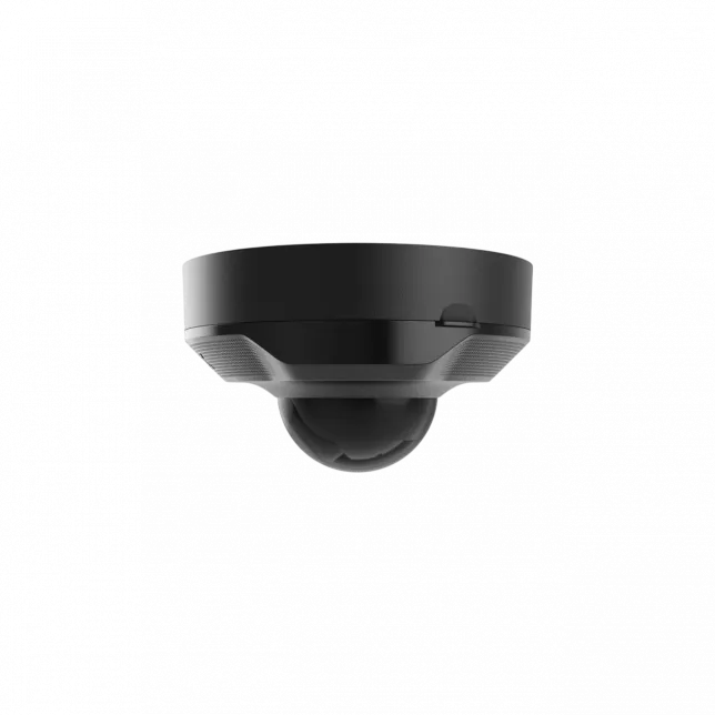 IP-Камера дротова Ajax DomeCam Mini, 8мп, 4мм, Poe, True WDR, IP 65, ІЧ 30м, аудіо, кут огляду 75°до 85°, міні купольна, чорна