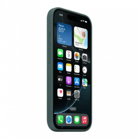 Чохол Apple Silicone Case with Magsafe для iPhone 16 Pro Max (Lake Green)