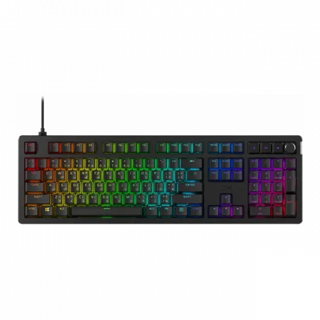 Клавіатура механічна HyperX Alloy Rise 106key, Red, USB-A, EN/UA, RGB, чорний