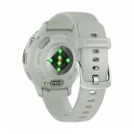 Смарт-годинник Garmin Venu 3S Silver Stainless Steel Bezel з Sage Gray сіро-зеленим корпусом та силіконовим ремінцем
