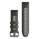 Ремінець QuickFit 26 мм, Moss/Graphite хакі силіконовий