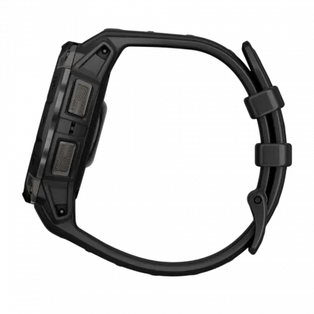 Смарт-годинник Garmin Instinct 3 45 мм, AMOLED Black чорний з Black чорним силіконовим ремінцем