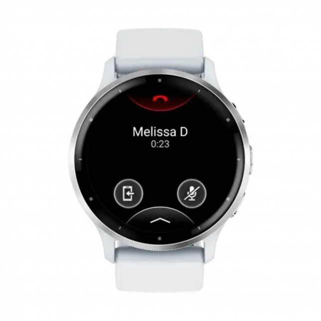 Смарт-годинник Garmin Venu 3 Silver stainless steel bezel з білим корпусом та силіконовим ремінцем
