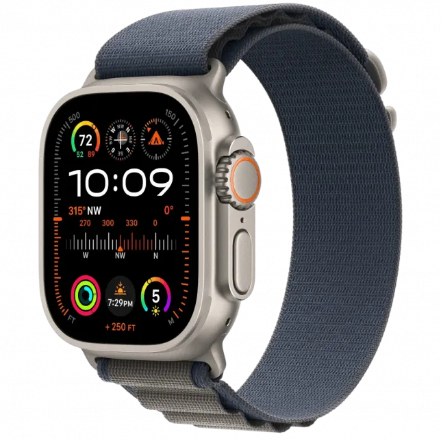 б/у Apple Watch Ultra 2 GPS + LTE 49mm Titanium Case with Blue Alpine Loop - Small