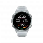 Смарт-годинник Garmin Forerunner 570 42мм Cloud Blue Aluminum з Translucent Whitestone/Cloud Blue білим силіконовим ремінцем