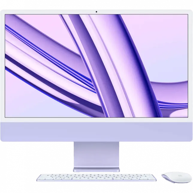 б/у Apple iMac 24 with Retina 4.5K, Apple M3, 256GB, 8 CPU / 10 GPU, 8GB RAM, Purple (2023)