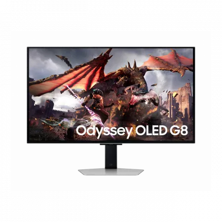 Монітор Samsung 32" Odyssey G80SD HDMI, DP, USB, Bluetooth, OLED, 3840x2160, 240Hz, 0.3ms, G-Sync Compatible