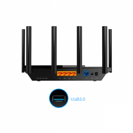 Маршрутизатор TP-LINK ARCHER AX73 AX5400, 4xGE LAN, 1xGE WAN, 1xUSB 3.0, MESH