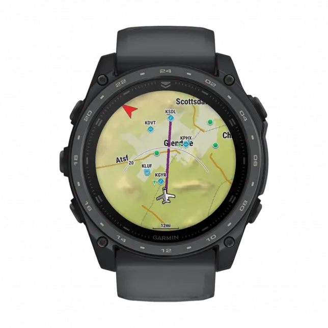 Смарт-годинник Garmin Tactix 8 51 мм AMOLED, Cerakote Coating З балістичним калькулятором Applied Ballistics Ultralight, з покриттям Slate Grey темно-сірий Cerakote