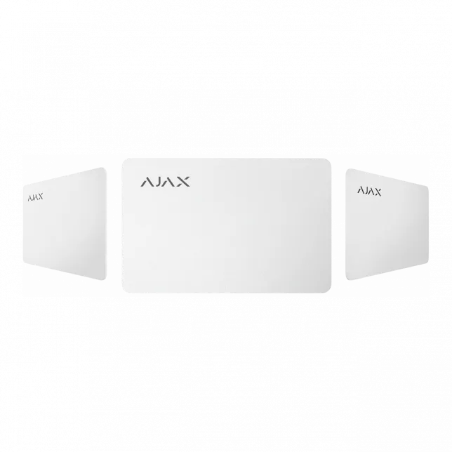 Картка Ajax Pass 1шт, Jeweller, безконтактна, білий