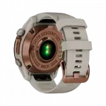 Смарт-годинник Garmin Descent Mk3i 43 мм Bronze PVD Titanium з French Grey сірим силіконовим ремінцем