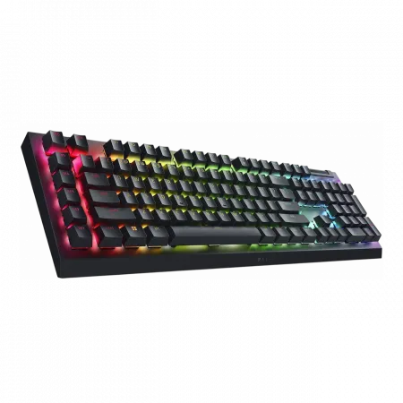 Клавіатура механічна Razer BlackWidow V4 X, 110key, Yellow Switch, USB-A, EN/RU, RGB, чорний