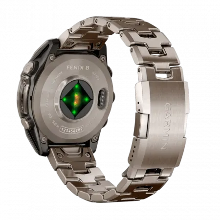Смарт-годинник Garmin Fenix 8 47мм, AMOLED Sapphire, Titanium з титановим браслетом