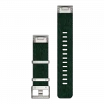 Ремінець QuickFit 22 мм, Pine Green темно-зелений жакардовий нейлоновий