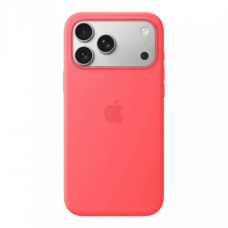 Чохол Apple Silicone Case with Magsafe для iPhone 17 Pro Max (Bright Guava)