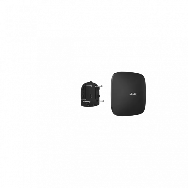 Інтелектуальна охоронна централь Ajax Hub 2 Plus, gsm, ethernet, wi-fi, jeweller, бездротова, чорний