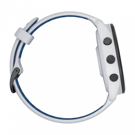 Смарт-годинник Garmin Forerunner 265 з Whitestone корпусом та Whitestone/Tidal Blue білим силіконовим ремінцем