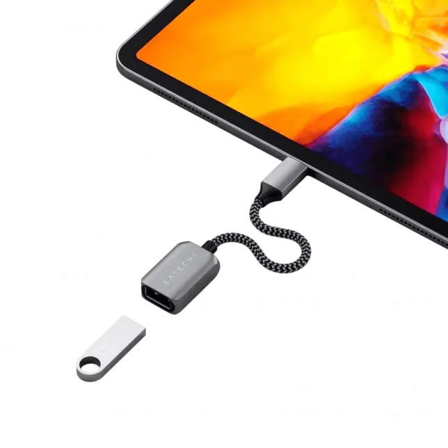 Перехідник Satechi USB-C to USB 3.0 Adapter Cable Space Gray