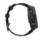 Смарт-годинник Garmin Fenix 8 51мм, MicroLED Sapphire, Titanium, Carbon Gray DLC з Black/Pebble Grey чорним/сірим силіконовим ремінцем