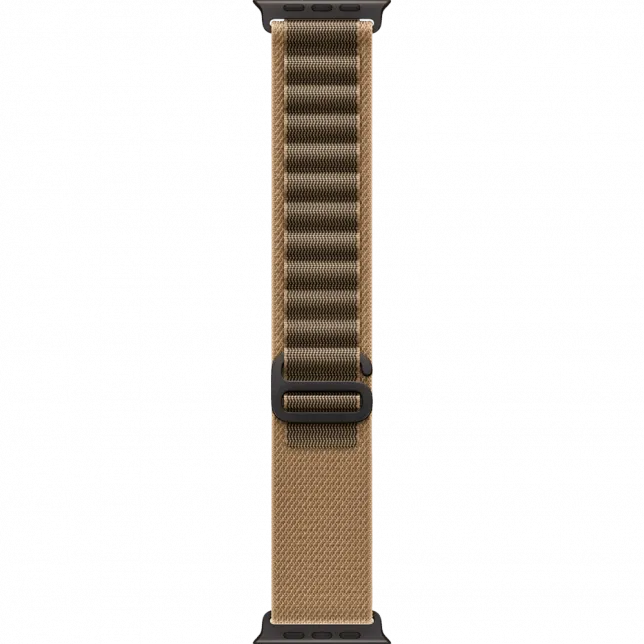Apple Watch Ultra 4 GPS + LTE 49mm Black Titanium Case with Desert Alpine Loop - Medium (MJCT4+MKF44)