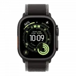 Apple Watch Ultra 3 GPS + LTE, 49mm Black Titanium Case with Black/Charcoal Trail Loop - M/L