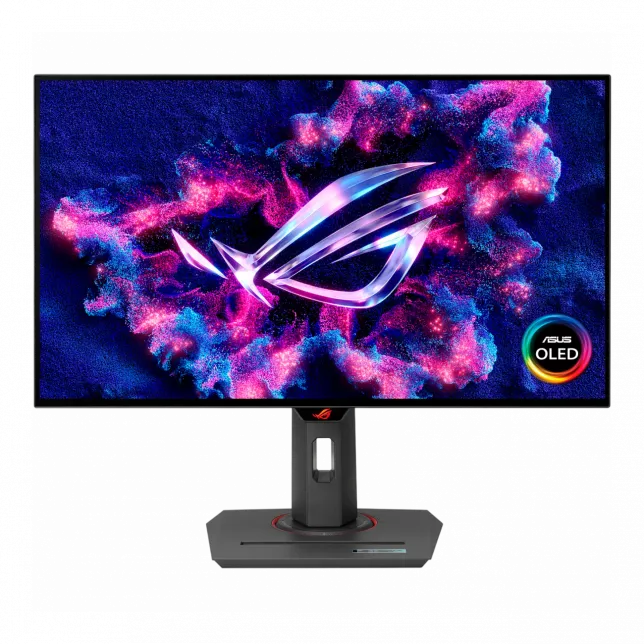 Монітор Asus 26.5" ROG Strix XG27AQDMG 2xHDMI, DP, 2xUSB, OLED, 2560x1440, 240Hz, 0.03ms, DCI-P3 99%, G-SYNC, FreeSync, Pivot, HDR400