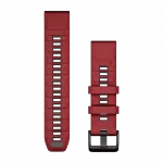 Ремінець QuickFit 22 мм, Marsala/Graphite червоний/темно-сірий силіконовий