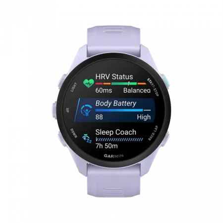 Смарт-годинник Garmin Forerunner 70 Cool Lavender з бузковим силіконовим ремінцем