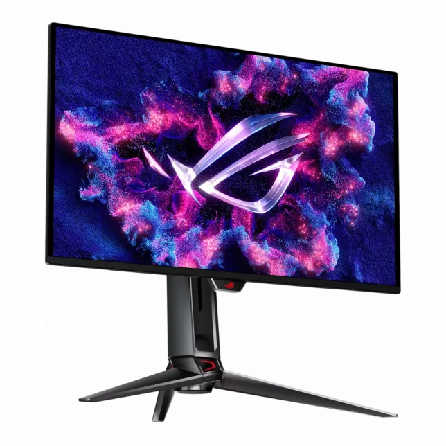 Монітор Asus 26.5" ROG Swift PG27UCDM 2xHDMI, DP, USB-C, 3xUSB, QD-OLED, 3840x2160, 240Hz, 0.03ms, DCI-P3 99%, G-SYNC, FreeSync, Pivot, HDR400