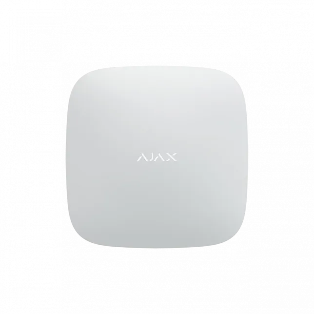 Інтелектуальна охоронна централь Ajax Hub 2 Plus, gsm, ethernet, wi-fi, jeweller, бездротова, білий