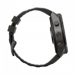 Смарт-годинник Garmin Fenix 9 Pro - inReach, 51мм Carbon Gray DLC Titanium з Black/Pebble Grey чорним/темно-сірим силіконовим ремінцем