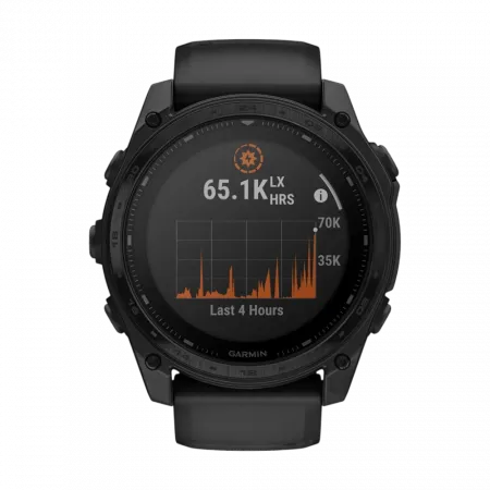 Смарт-годинник Garmin Tactix 8 51 мм Solar, Elite З сонячною підзарядкою та балістичним калькулятором Applied Ballistics Elite