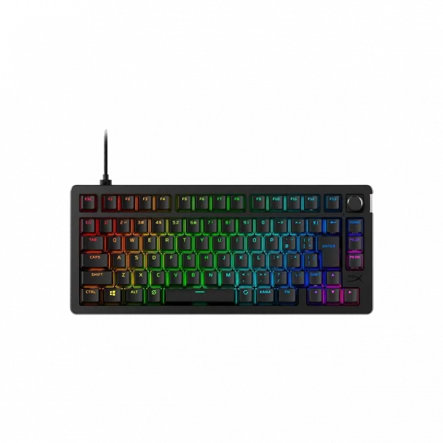 Клавіатура механічна HyperX Alloy Rise 75key, Red, USB-A, EN/UA, RGB, чорний