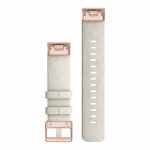 Ремінець QuickFit 20 мм, Cream Heathered бежевий, Rose Gold застібка, нейлоновий