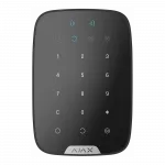 Бездротова сенсорна клавіатура Ajax Keypad Plus, jeweller, бездротовий, чорний (26077.83.BL1)