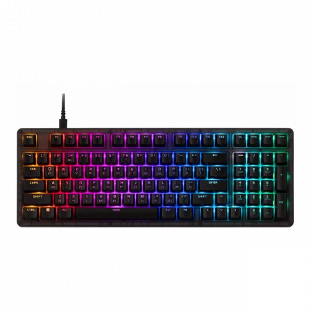 Клавіатура механічна HyperX Alloy Origins 2 1800 103key, Red, USB-A, Hot-Swap, EN/UA, RGB, чорний