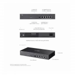 Мультисервісний Маршрутизатор TP-LINK ER7406 4xGE LAN/WAN, 1xGE WAN, 1xSFP, 1xUSB3.0