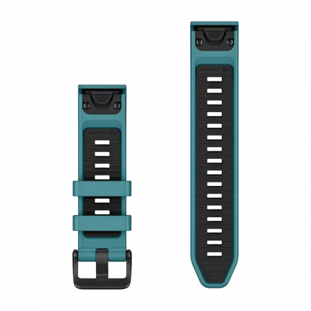 Ремінець QuickFit 20 мм, Turquoise бірюзовий силіконовий (комплект з трьох частин)