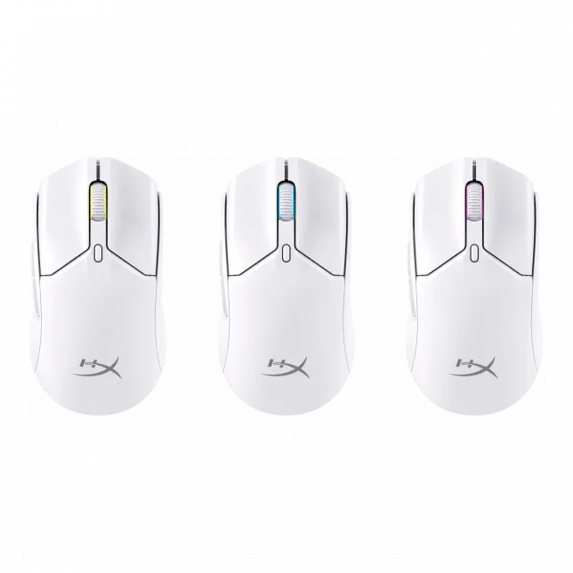 Миша HyperX Pulsefire Haste 2 mini, RGB, USB-A/WL/BT, білий