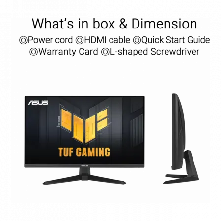 Монітор Asus 23.8" TUF Gaming VG249QE5A HDMI, DP, MM, IPS, 146Hz, 1ms, sRGB 125%, AdaptiveSync