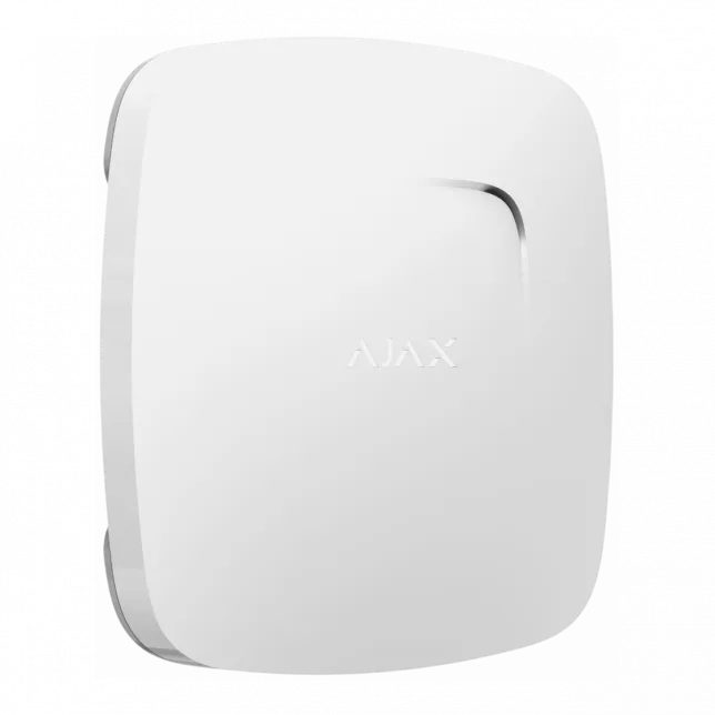 Датчик диму і чадного газу Ajax FireProtect Plus, Jeweler, бездротовий, білий