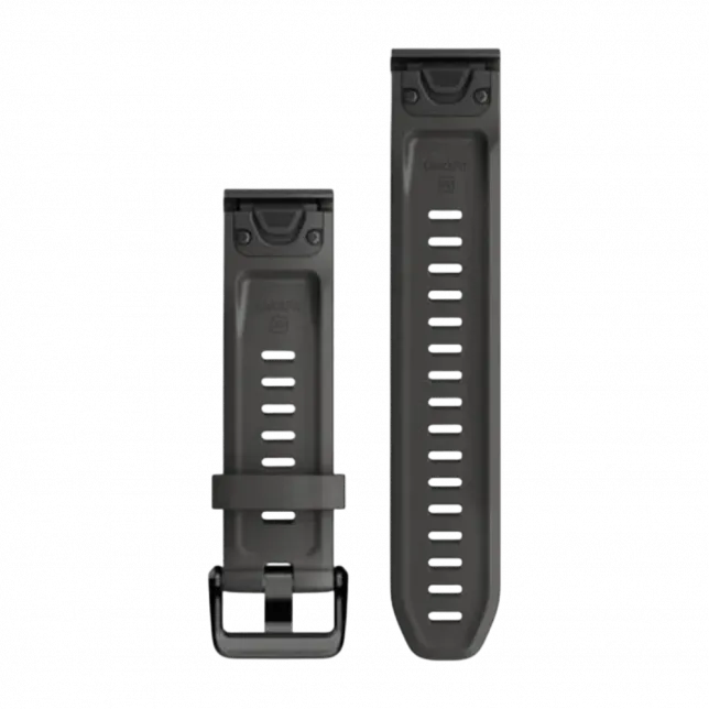 Ремінець QuickFit 20 мм, Graphite темно-сірий силіконовий