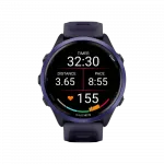 Смарт-годинник Garmin Forerunner 570 47мм Indigo Aluminum з Translucent Whitestone/Turquoise блакитним силіконовим ремінцем